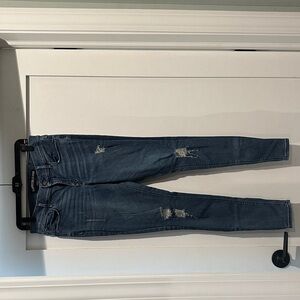 Express ultimate stretch legging mid rise Distressed Blue Jeans